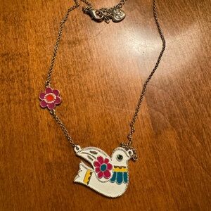 Colorful Bird Pendant Necklace